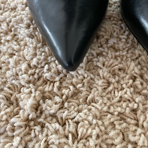 Same Edelman Pointy Toe Lace Up Bootie 7.5 Black - Picture 7 of 12